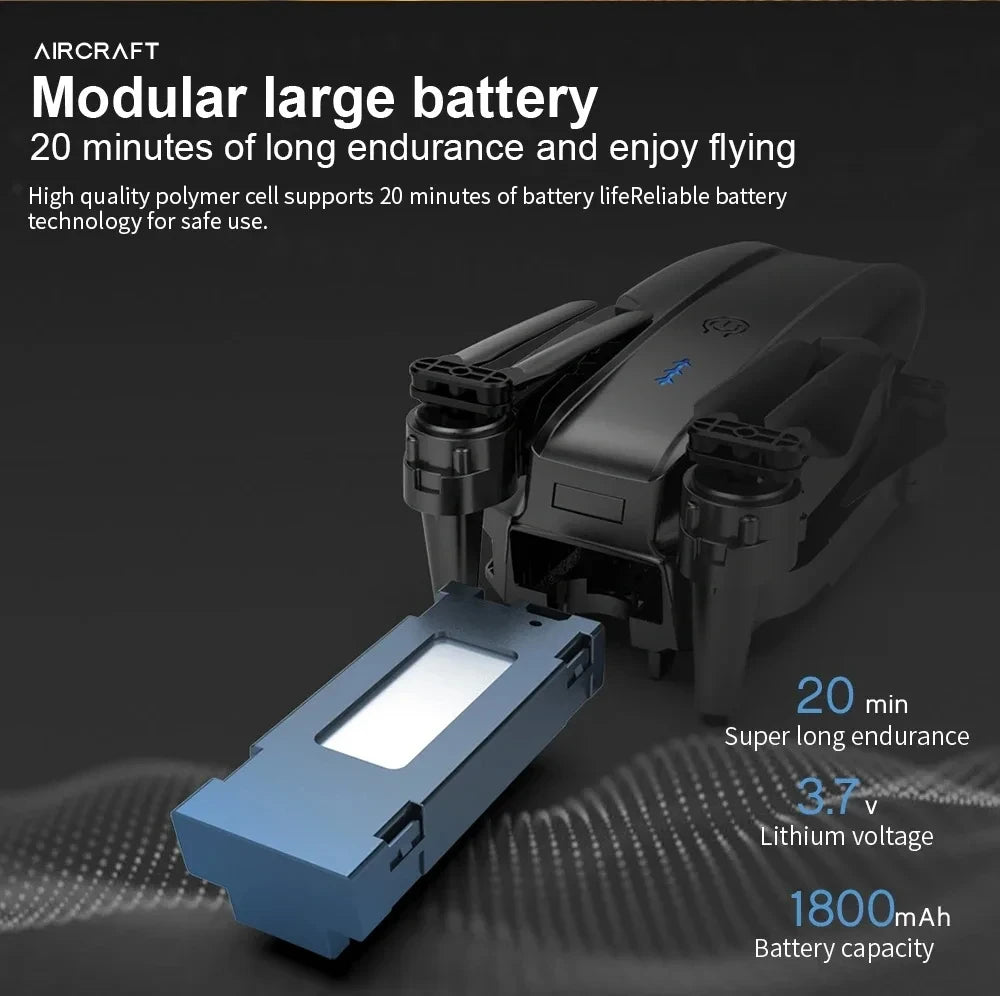 Drone E99 Pro 4K HD com Câmara Dupla – Dobrável, WiFi FPV e Fácil de Controlar