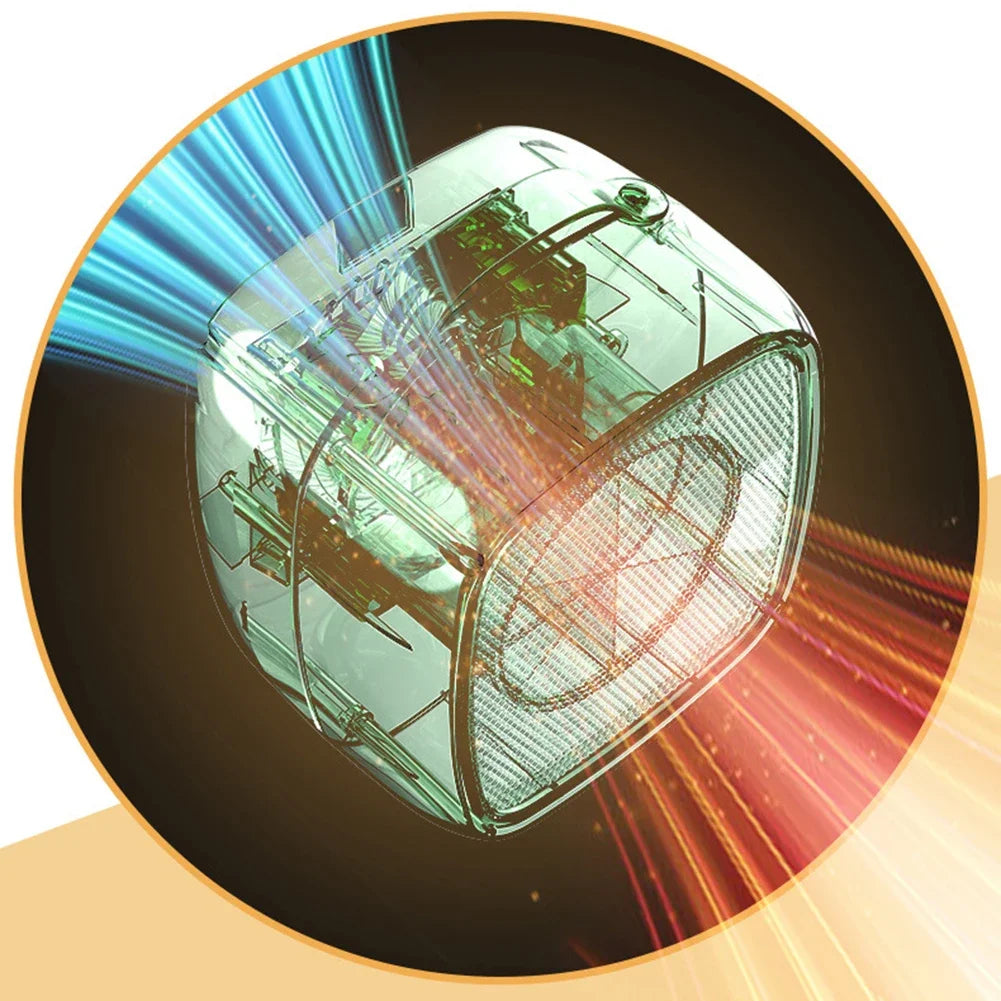 Aquecedor Portátil 500W – Baixo consumo, Silencioso e de Aquecimento Rápido